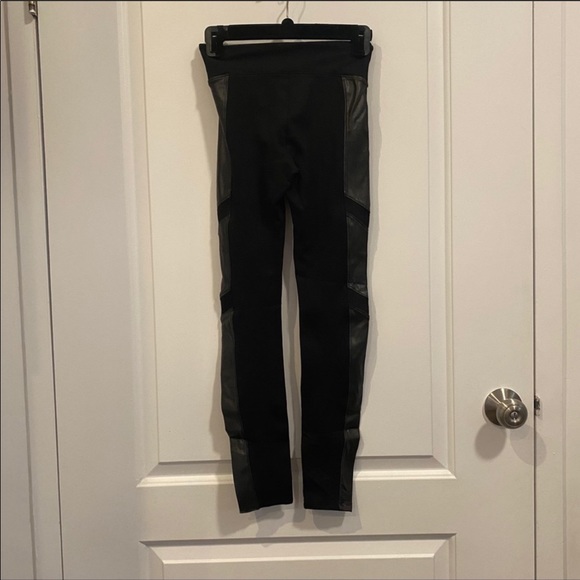 Spanx Moto Faux Leather Panel Leggings - Picture 4 of 4